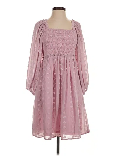 Pre-owned Listicle Casual Dress In Pink