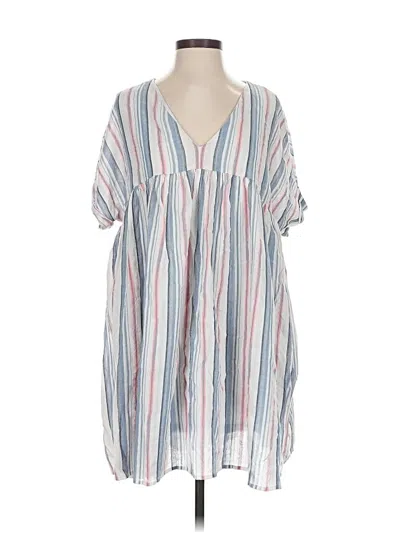 Pre-owned Listicle Casual Dress In White
