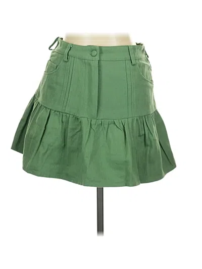 Pre-owned Listicle Casual Skirt In Green