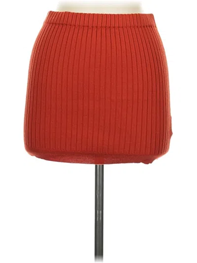 Pre-owned Listicle Casual Skirt In Red