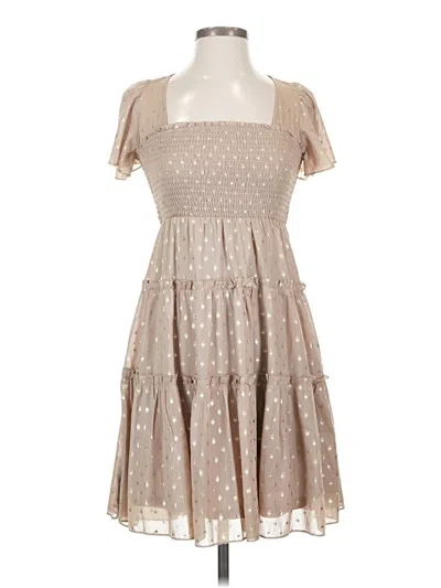 Pre-owned Listicle Cocktail Dress In Brown