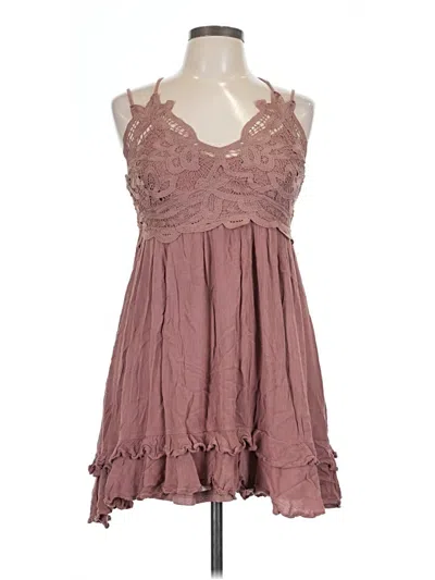 Pre-owned Listicle Cocktail Dress In Brown