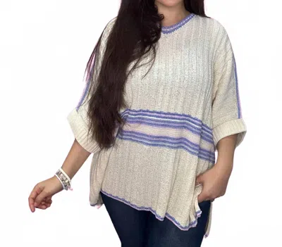 Listicle Let's Play Sweater In Cream In White