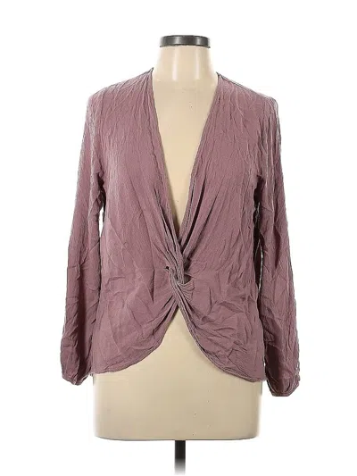 Pre-owned Listicle Long Sleeve Blouse
