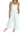Listicle Multi-way Wide Leg Jumpsuit In White In White