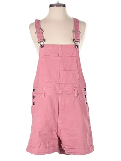 Pre-owned Listicle Overalls In Pink