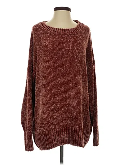 Pre-owned Listicle Pullover Sweater In Brown
