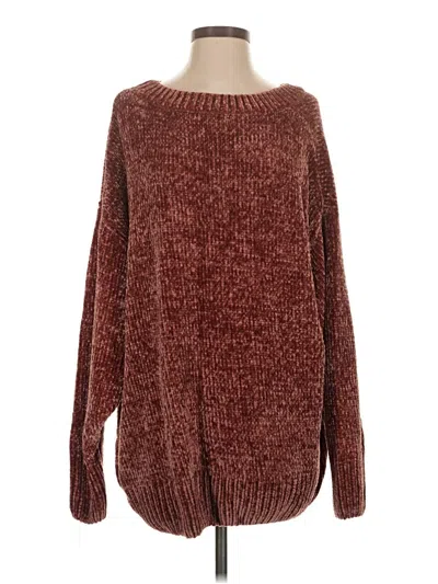 Pre-owned Listicle Pullover Sweater In Brown