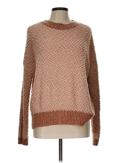 Pre-owned Listicle Pullover Sweater In Brown