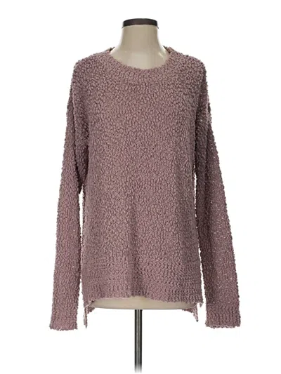 Pre-owned Listicle Pullover Sweater In Burgundy