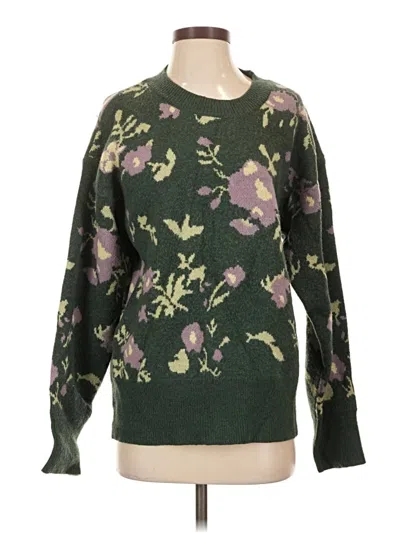 Pre-owned Listicle Pullover Sweater In Green