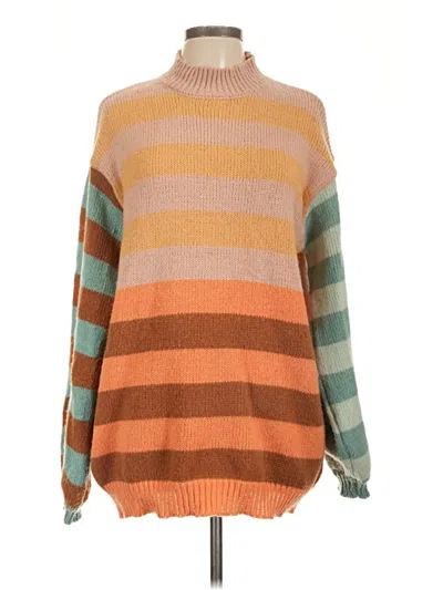 Pre-owned Listicle Pullover Sweater In Orange