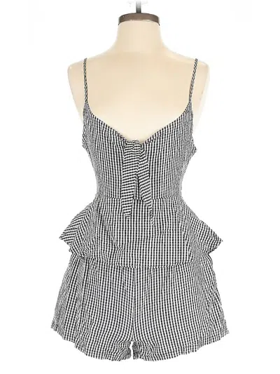 Pre-owned Listicle Romper In Gray
