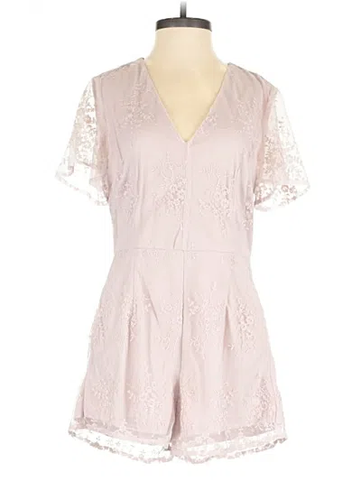 Pre-owned Listicle Romper In Pink