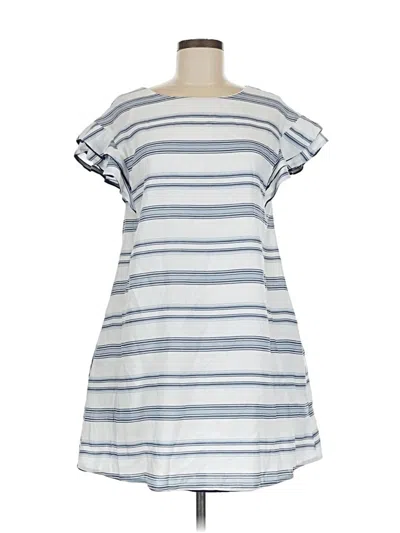 Pre-owned Listicle Short Sleeve Top Blue Off The Shoulder Neckline Tops