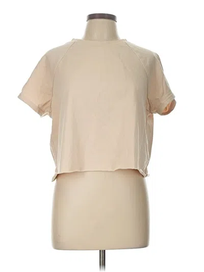 Pre-owned Listicle Short Sleeve Turtleneck In Brown