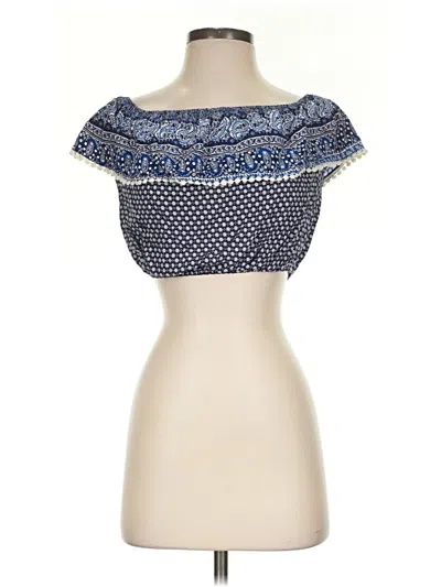 Pre-owned Listicle Sleeveless Blouse In Blue