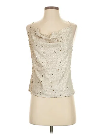 Pre-owned Listicle Sleeveless Blouse In Silver