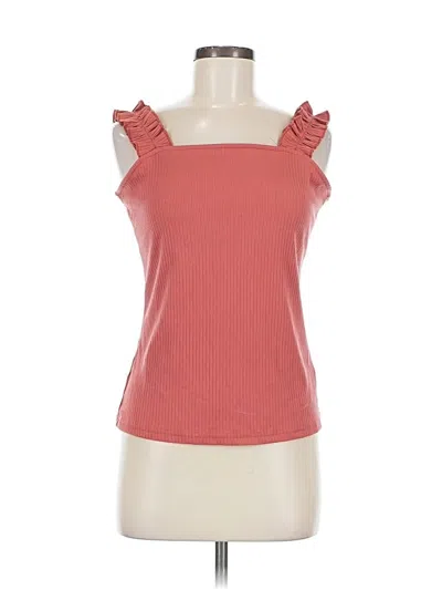 Pre-owned Listicle Sleeveless Top Pink Sweetheart Neckline Tops