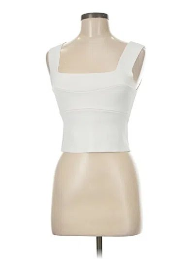 Pre-owned Listicle Sleeveless Top White Strapless Neckline Tops