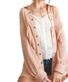 Listicle Soft Thermal Knit Shacket Top In Peony Pink In Multi