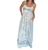 Listicle Summer Floral Maxi Dress In Beige Multi In Multi