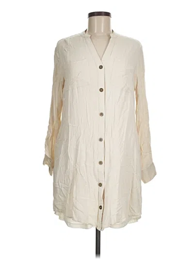Pre-owned Listicle Trenchcoat In White