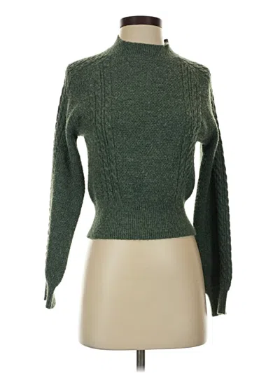 Pre-owned Listicle Turtleneck Sweater In Green