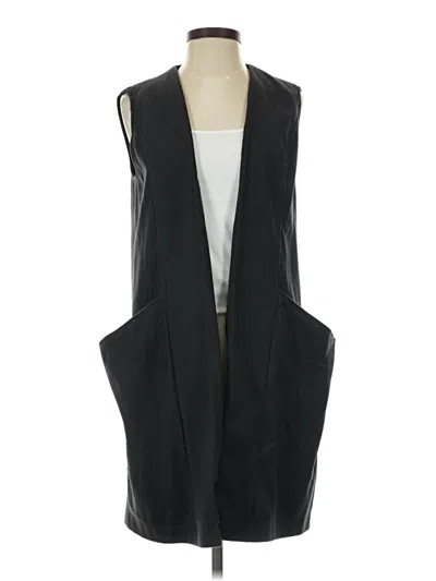 Pre-owned Listicle Tuxedo Vest In Black
