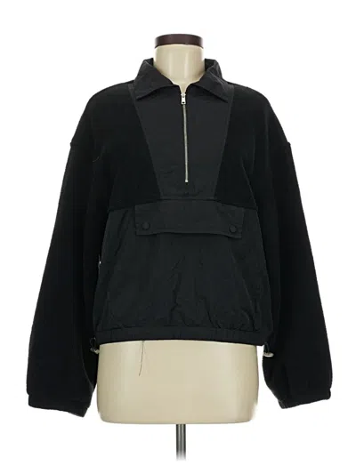 Pre-owned Listicle Windbreaker Jacket In Black