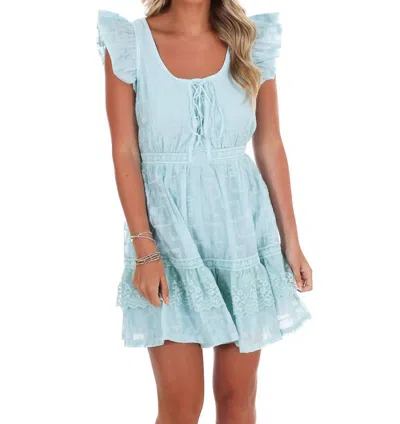 Listicle Women's Stay For Awhile Lace Mini Dress In Sage