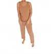 Listicle Women's Throw On Jumpsuit In Clay In Brown