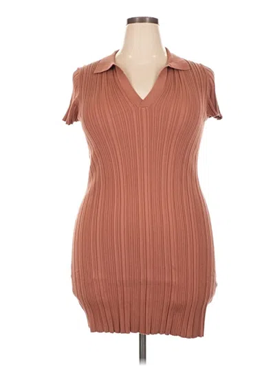 Pre-owned Lita By Ciara Casual Dress In Brown