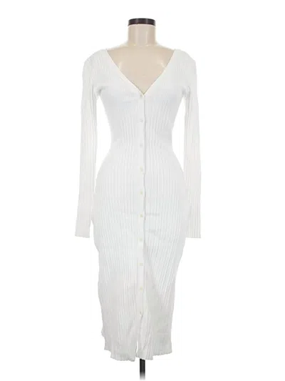 Pre-owned Lita By Ciara Casual Dress In White