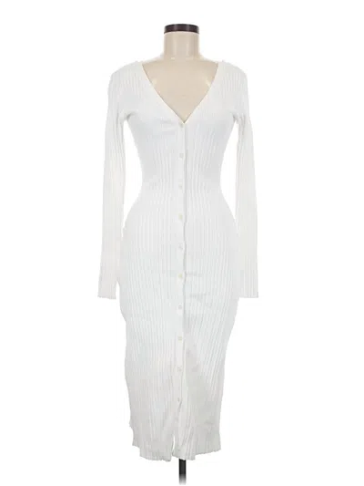 Pre-owned Lita By Ciara Casual Dress In White