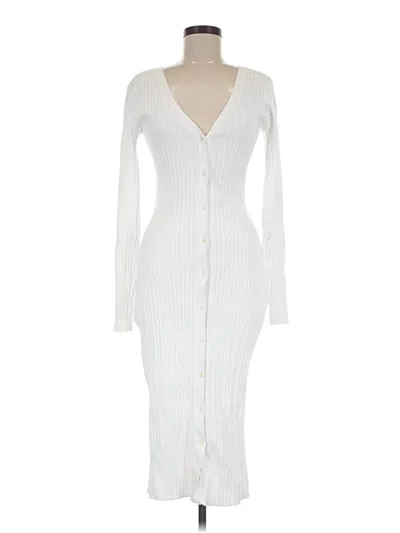 Pre-owned Lita By Ciara Casual Dress In White