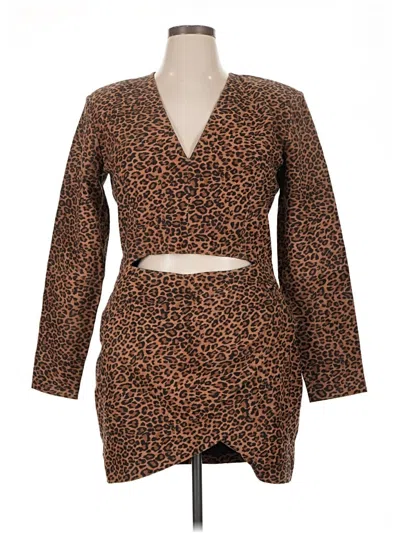Pre-owned Lita By Ciara Cocktail Dress In Brown