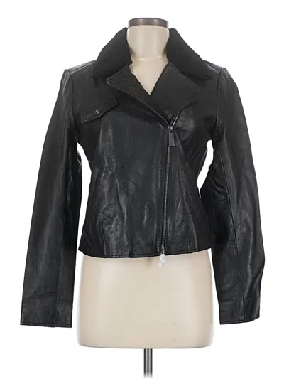 Pre-owned Lita By Ciara Leather Jacket In Black