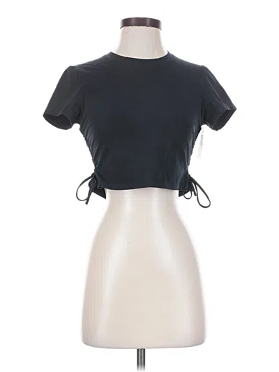 Pre-owned Lita By Ciara Short Sleeve Turtleneck In Black