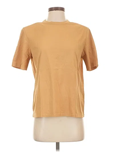 Pre-owned Lita By Ciara Short Sleeve Turtleneck In Gold