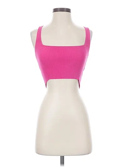 Pre-owned Lita By Ciara Tank Top Pink Strapless Neckline Tops