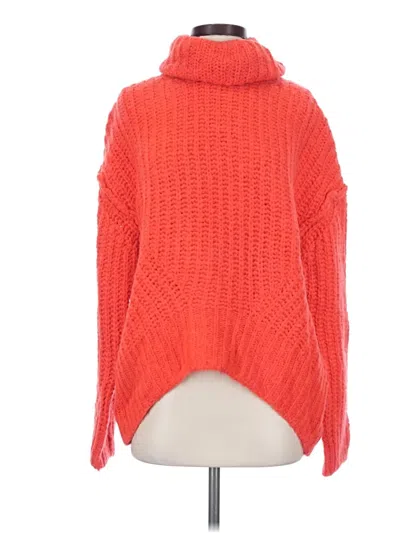 Pre-owned Lita By Ciara Turtleneck Sweater In Orange