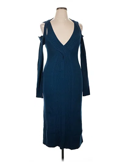 Pre-owned Lita By Ciara Wool Dress In Blue