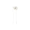 Lita Couture Men's White Signature Rosette Satin Tie – One Size In White