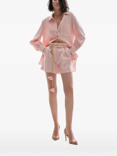 Lita Couture Oversized Shirt In Pink