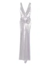 Lita Couture Roche Dress In Silver
