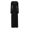 Lita Couture Women's Black Open Back Dress With Side Split In Black