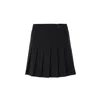 Lita Couture Women's Black Wool Blend Mini Skirt In Black