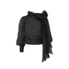 Lita Couture Women's Flawless Black Bow Blouse In Black