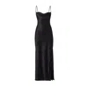 Lita Couture Women's Floor-length Silk Dress In Black In Black